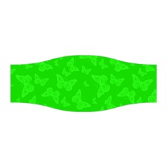 Chartreuse Green Butterfly Print Stretchable Headband by SpinnyChairDesigns