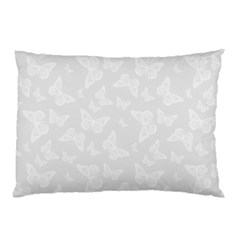 Wedding White Butterfly Print Pillow Case (two Sides) by SpinnyChairDesigns