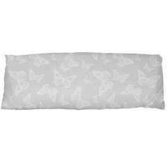 Wedding White Butterfly Print Body Pillow Case (dakimakura) by SpinnyChairDesigns