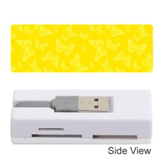Lemon Yellow Butterfly Print Memory Card Reader (stick) by SpinnyChairDesigns