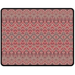 Boho Rustic Pink Double Sided Fleece Blanket (medium)  by SpinnyChairDesigns