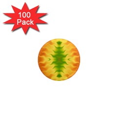 Lemon Lime Tie Dye 1  Mini Magnets (100 pack) 