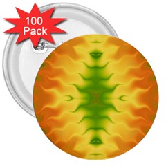 Lemon Lime Tie Dye 3  Buttons (100 pack) 