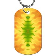 Lemon Lime Tie Dye Dog Tag (Two Sides)