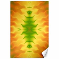 Lemon Lime Tie Dye Canvas 24  x 36 