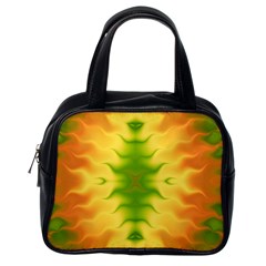 Lemon Lime Tie Dye Classic Handbag (one Side) by SpinnyChairDesigns