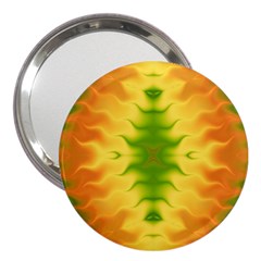 Lemon Lime Tie Dye 3  Handbag Mirrors