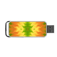 Lemon Lime Tie Dye Portable Usb Flash (one Side) by SpinnyChairDesigns