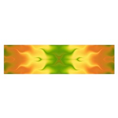 Lemon Lime Tie Dye Satin Scarf (Oblong)