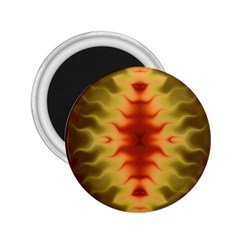 Red Gold Tie Dye 2 25  Magnets