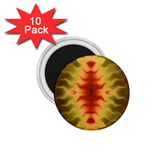 Red Gold Tie Dye 1 75  Magnets (10 Pack) 