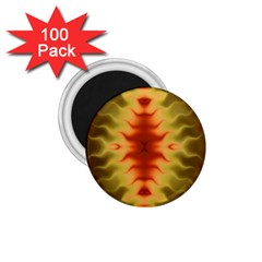 Red Gold Tie Dye 1 75  Magnets (100 Pack) 
