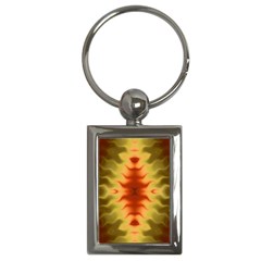 Red Gold Tie Dye Key Chain (rectangle)