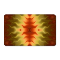 Red Gold Tie Dye Magnet (rectangular)