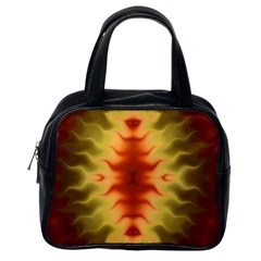 Red Gold Tie Dye Classic Handbag (one Side)