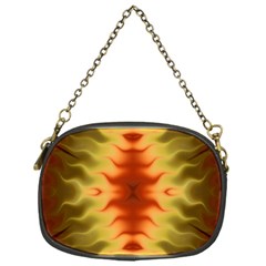 Red Gold Tie Dye Chain Purse (one Side)