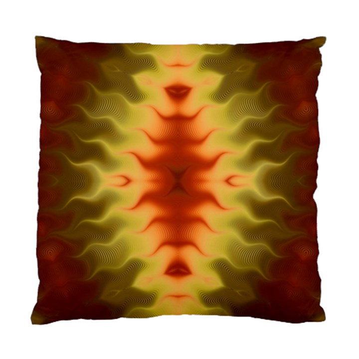 Red Gold Tie Dye Standard Cushion Case (One Side)