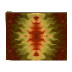 Red Gold Tie Dye Cosmetic Bag (xl)