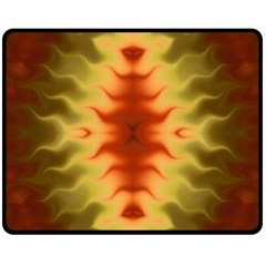 Red Gold Tie Dye Fleece Blanket (medium) 