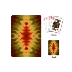 Red Gold Tie Dye Playing Cards Single Design (mini)