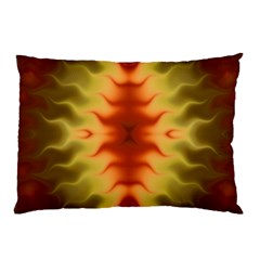 Red Gold Tie Dye Pillow Case (two Sides) by SpinnyChairDesigns