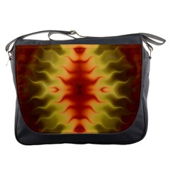 Red Gold Tie Dye Messenger Bag by SpinnyChairDesigns