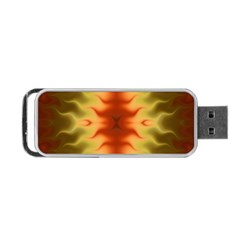 Red Gold Tie Dye Portable Usb Flash (one Side)