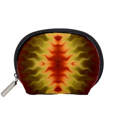 Red Gold Tie Dye Accessory Pouch (small)