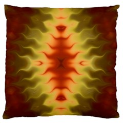 Red Gold Tie Dye Standard Flano Cushion Case (one Side)
