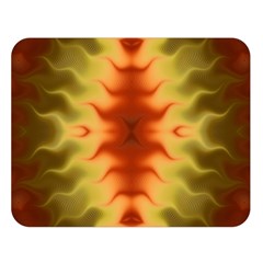 Red Gold Tie Dye Double Sided Flano Blanket (large) 