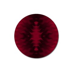 Black Red Tie Dye Pattern Magnet 3  (round)