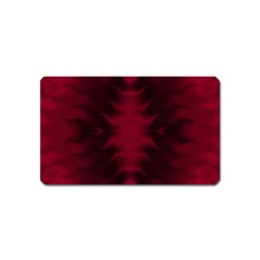 Black Red Tie Dye Pattern Magnet (name Card) by SpinnyChairDesigns