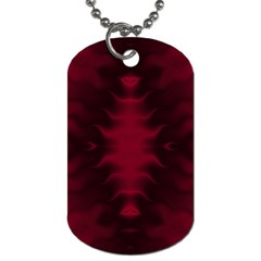 Black Red Tie Dye Pattern Dog Tag (two Sides)