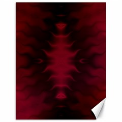 Black Red Tie Dye Pattern Canvas 18  X 24 