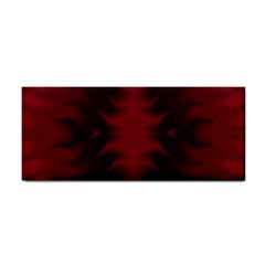 Black Red Tie Dye Pattern Hand Towel
