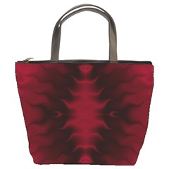 Black Red Tie Dye Pattern Bucket Bag