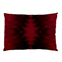 Black Red Tie Dye Pattern Pillow Case by SpinnyChairDesigns