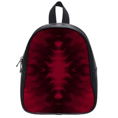 Black Red Tie Dye Pattern School Bag (small)