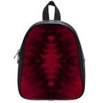 Black Red Tie Dye Pattern School Bag (Small) Front