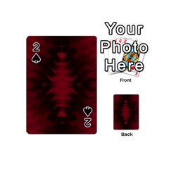 Black Red Tie Dye Pattern Playing Cards 54 Designs (mini) by SpinnyChairDesigns