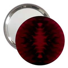 Black Red Tie Dye Pattern 3  Handbag Mirrors by SpinnyChairDesigns