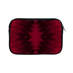 Black Red Tie Dye Pattern Apple Ipad Mini Zipper Cases by SpinnyChairDesigns