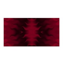 Black Red Tie Dye Pattern Satin Wrap