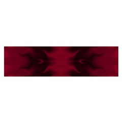 Black Red Tie Dye Pattern Satin Scarf (oblong)