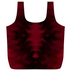Black Red Tie Dye Pattern Full Print Recycle Bag (xxl) by SpinnyChairDesigns