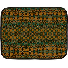 Boho Rustic Green Fleece Blanket (mini)