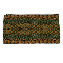 Boho Rustic Green Pencil Case