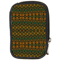 Boho Rustic Green Compact Camera Leather Case