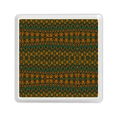 Boho Rustic Green Memory Card Reader (square) by SpinnyChairDesigns