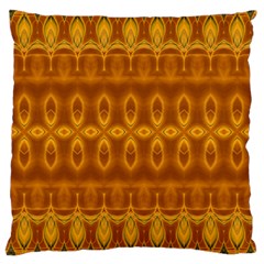 Boho Honey Gold Large Cushion Case (one Side) by SpinnyChairDesigns